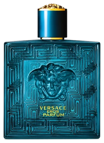 Frasco de Eros Parfum, da Versace